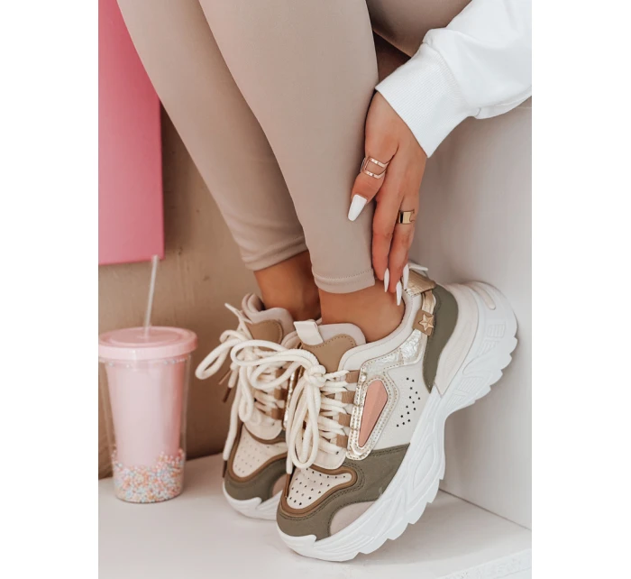 CELESTIC dámské tenisky na platformě zelené FashionStreet ZY0816