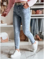 Dámské džínové kalhoty slim fit s páskem blue Dstreet model 21985248 - FashionStreet Dámské džínové kalhoty slim fit s páskem blue Dstreet model 21985248 - FashionStreet