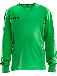 Craft Teamwear Squad Go GK LSL Jersey Jr Dětský brankářský dres s dlouhým rukávem 82.5592 craft green