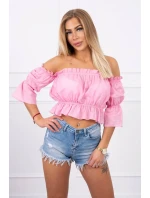 Halenka ve světle růžové barvě