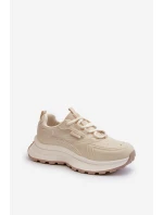 Dámské Tenisky HI-POLY SYSTEM Big Star NN274A105 Bežové Dámské Tenisky HI-POLY SYSTEM Big Star NN274A105 Bežové