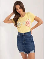T shirt RV TS model 22293635 żółty - FPrice