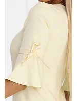 Dámské šaty 217-12 NEVA  pastelově žluté - Numoco