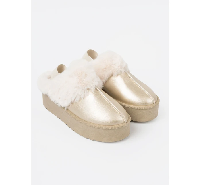 Luxusní zlaté sněhule dámské platforma Luxusní zlaté sněhule dámské platforma