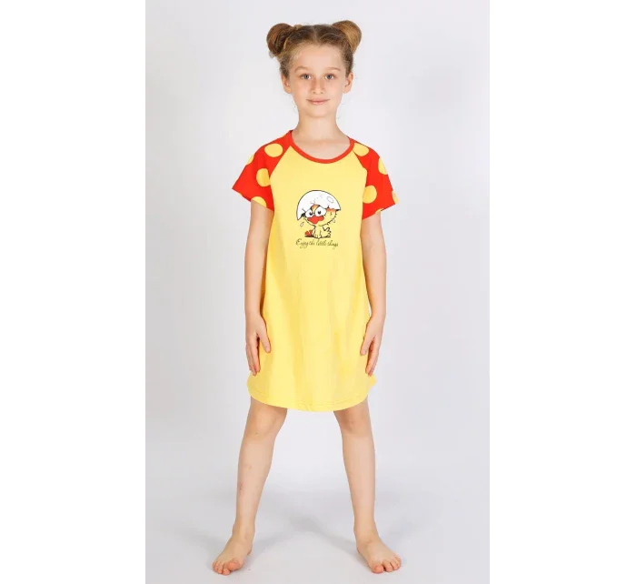 Dětská noční košile s krátkým rukávem Malé model 15847273 - Vienetta Kids Dětská noční košile s krátkým rukávem Malé model 15847273 - Vienetta Kids