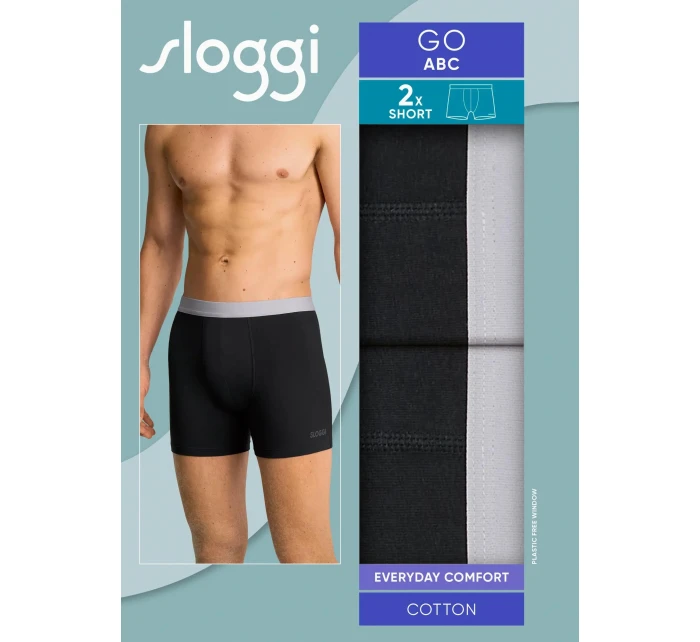 sloggi men GO ABC 2.0 Short 2P - BLACK - SLOGGI BLACK - SLOGGI