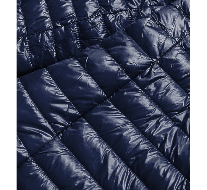 Tmavě modrá oboustranná dámská prošívaná bunda model 16988878 - MINORITY