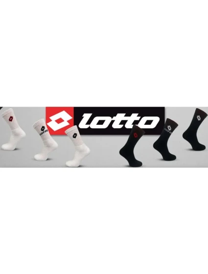 froté ponožky černé 3 páry model 20749914 - Lotto froté ponožky černé 3 páry model 20749914 - Lotto