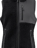 James Harvest Kingsley Fleece Vest Women Dámská fleecová vesta Sherpa "Two-Tone" 62.1505 black