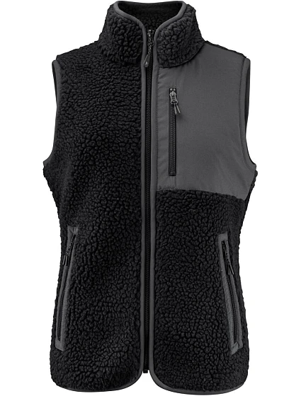 James Harvest Kingsley Fleece Vest Women Dámská fleecová vesta Sherpa "Two-Tone" 62.1505 black James Harvest Kingsley Fleece Vest Women Dámská fleecová vesta Sherpa "Two-Tone" 62.1505 black