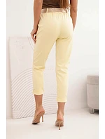 Kalhoty Punto s páskem žluté Kalhoty Punto s páskem žluté