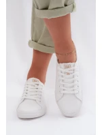 Dámské tenisky z eko kůže Big Star model 22009843 Bílé - Big Star Shoes