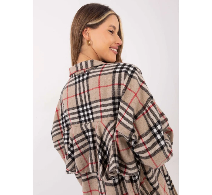 Koszula EM KS 180 model 21898730 beżowy - FPrice Koszula EM KS 180 model 21898730 beżowy - FPrice