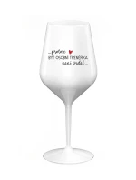 PROTOŽE BÝT OSOBNÍ TRENÉRKA NENÍ PRDEL - bílá nerozbitná sklenice na víno 470 ml