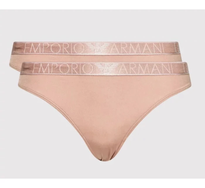 Dámské kalhotky 163334 2R235 05671 - starorůžová - Emporio Armani