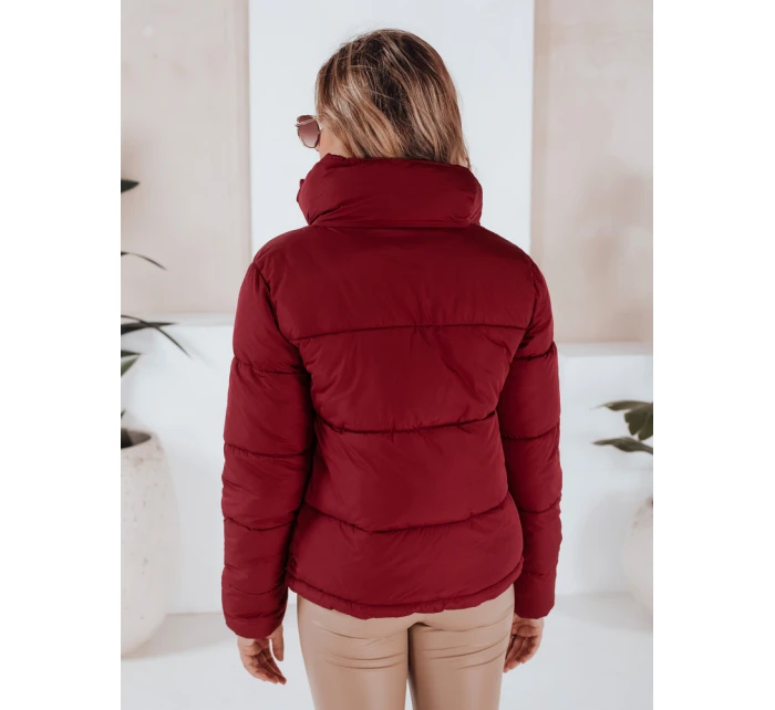 Dámská prošívaná zimní bunda LAROSE bordó FashionStreet TY5218