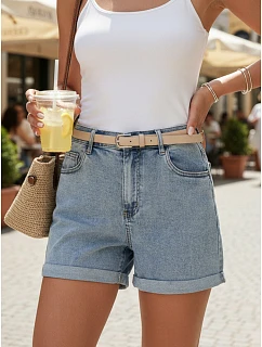 Spodenki damskie niebieskie model 22120857 - FashionStreet