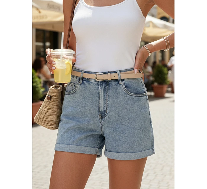 Spodenki damskie niebieskie model 22120857 - FashionStreet