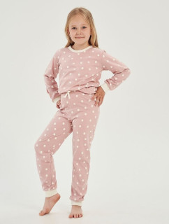 Dívčí pyžamo Chloe růžové s puntíky