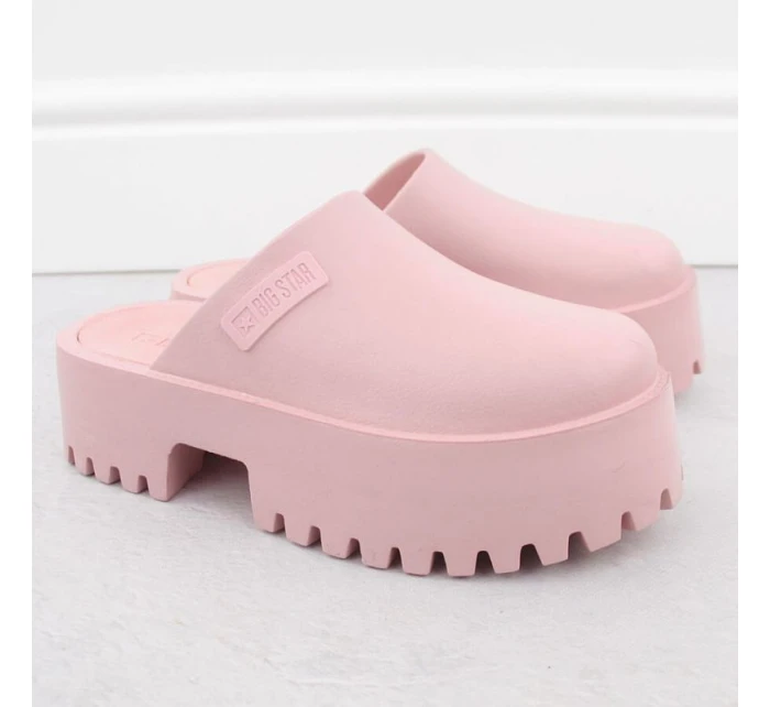 Dřeváky na pevné podrážce Big Star W NN274020 INT2083C