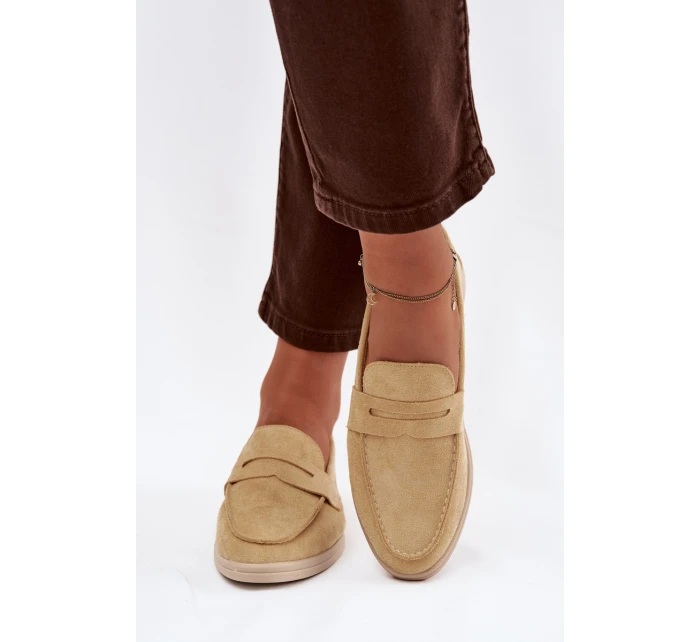 Dámské mokasíny z eko semiše – žluté Renelia Dámské mokasíny z eko semiše – žluté Renelia