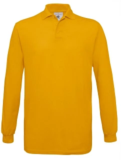 B&C Safran LSL Piqué polo s dlouhým rukávem 01.0414 gold