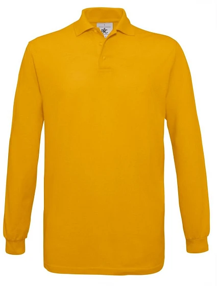 B&C Safran LSL Piqué polo s dlouhým rukávem 01.0414 gold B&C Safran LSL Piqué polo s dlouhým rukávem 01.0414 gold