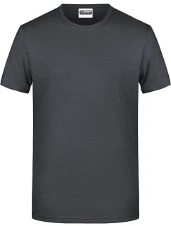 Daiber 8008 Pánské tričko z bio bavlny 02.8008 black heather