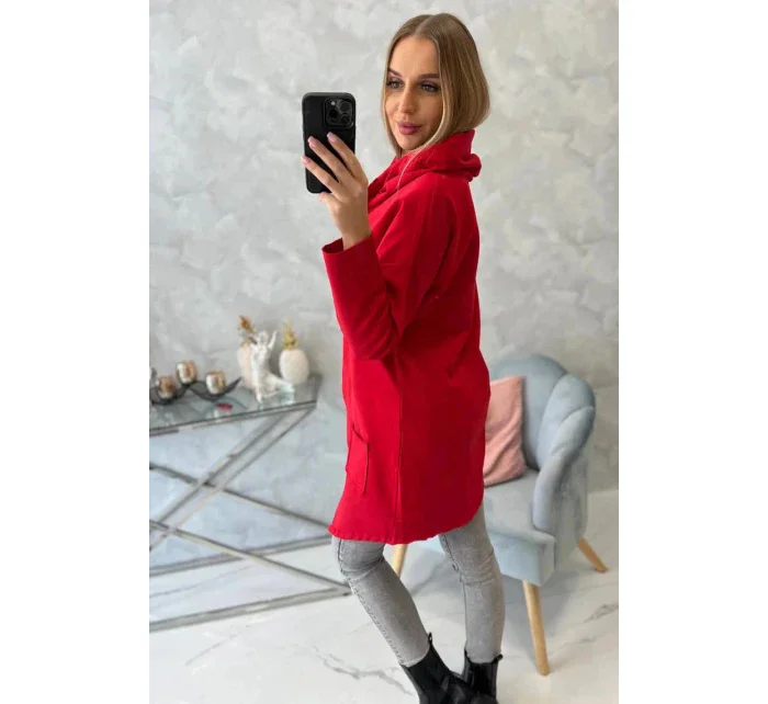 Tunika nadměrné velikosti model 20892368 červená - Kesi