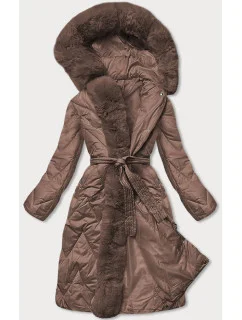DAMSKA DŁUGA KURTKA PIKOWANA ZIMOWA model 21243526 - WAY MODE