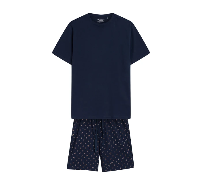 Pánské pyžamo 42601 Shore dark blue - HENDERSON Pánské pyžamo 42601 Shore dark blue - HENDERSON