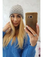 K204 fleecová kšiltovka světle šedá