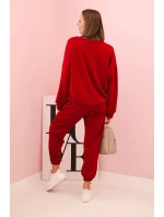 Komplet mikina + kalhoty máslo bordový Komplet mikina + kalhoty máslo bordový