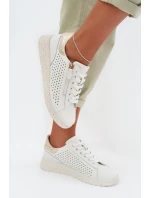 Kožené dámské tenisky s zipem model 22026547 - EVENTO