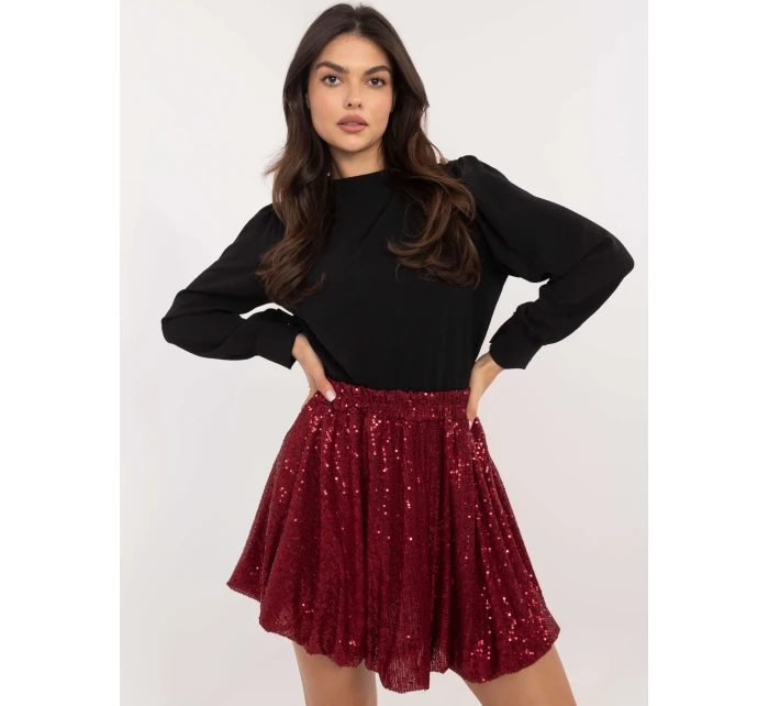 Sukně MI SD model 20619171 bordó - FPrice