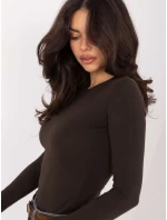 Bluzka WT BZ model 21875470 ciemny brązowy - FPrice Bluzka WT BZ model 21875470 ciemny brązowy - FPrice