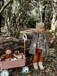 Dívčí teplé sněhule s mašlemi Béžove Meriva