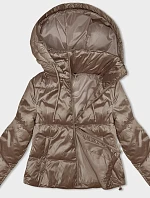 Dámská krátká bunda s odepínací kapucí S'West caramel (B8228-101)