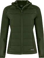 Cutter & Buck Oak Harbor Jacket Women Dámská hybridní bunda 68.1453 ivy green