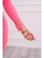 Šaty se zlatým řetízkem růžové neonové Šaty se zlatým řetízkem růžové neonové