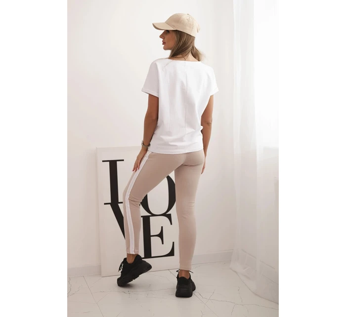 model 21770434 komplet halenka + kalhoty světle růžová - K-Fashion model 21770434 komplet halenka + kalhoty světle růžová - K-Fashion