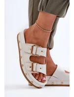 Dámské žabky na platformě Big Star model 21653891 Bílé - Big Star Shoes Dámské žabky na platformě Big Star model 21653891 Bílé - Big Star Shoes