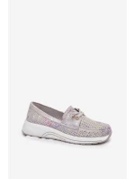 Semišové Polobotky Z Přírodní Kůže Na Platformě Artiker 56C2104 Šedé