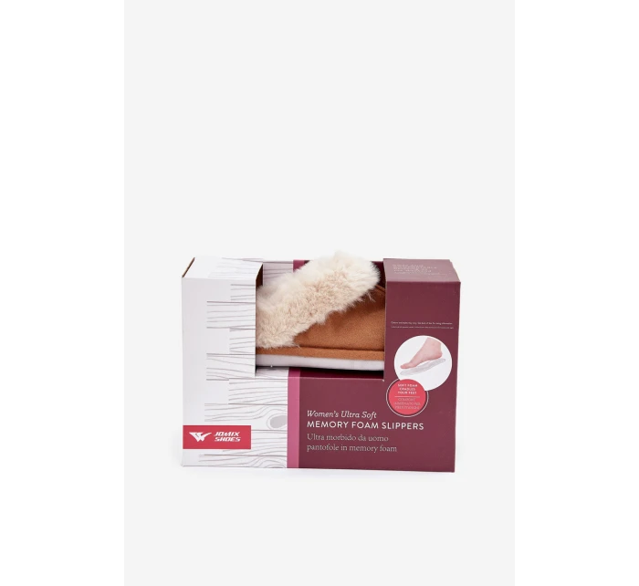 Dámské pantofle s kožíškem Camel model 21772648 - Boto Dámské pantofle s kožíškem Camel model 21772648 - Boto