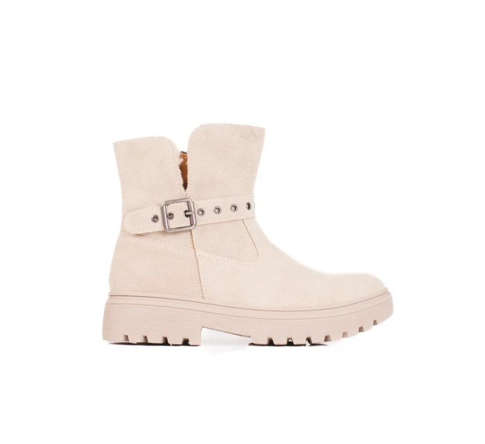 Trendy hnědé kotníčkové boty dámské na plochém podpatku Trendy hnědé kotníčkové boty dámské na plochém podpatku