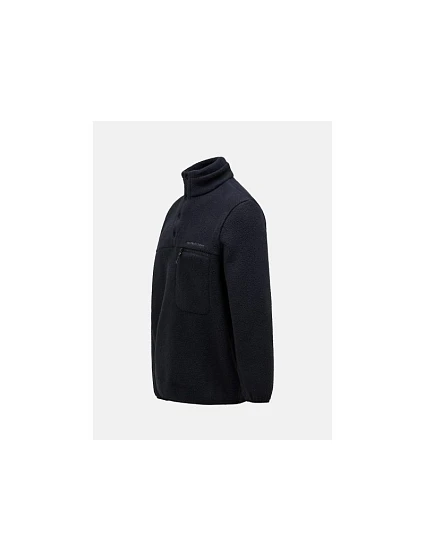Mikina M Fleece Snap model 21447247 černá - Peak Performance