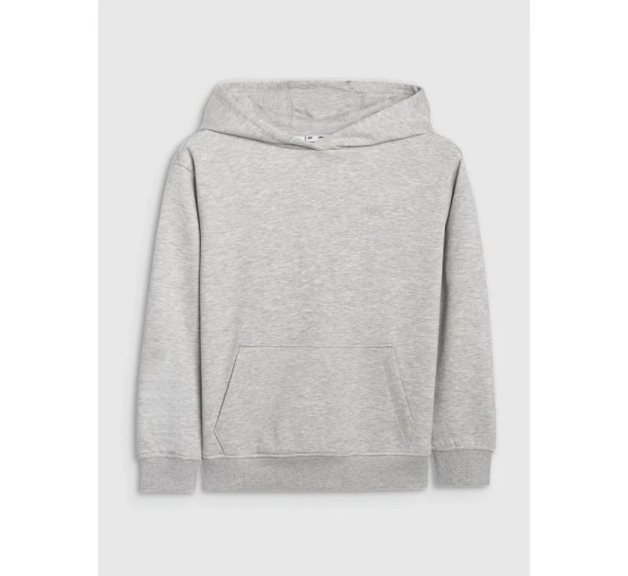 Chlapecká nepruhovaná mikina s kapucí 4F 4FJWMM00TSWSM1860-25M