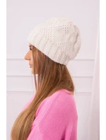 Dámská čepice Danuta K331 light ecru Dámská čepice Danuta K331 light ecru
