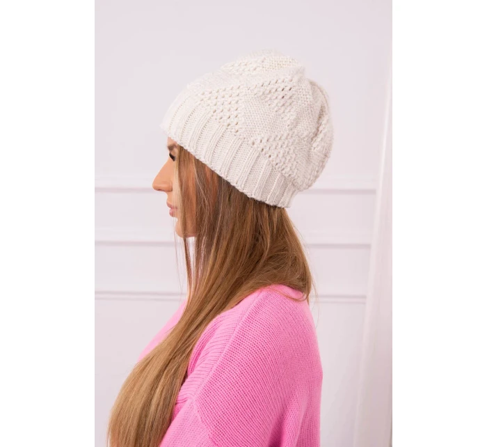 Dámská čepice Danuta K331 light ecru Dámská čepice Danuta K331 light ecru