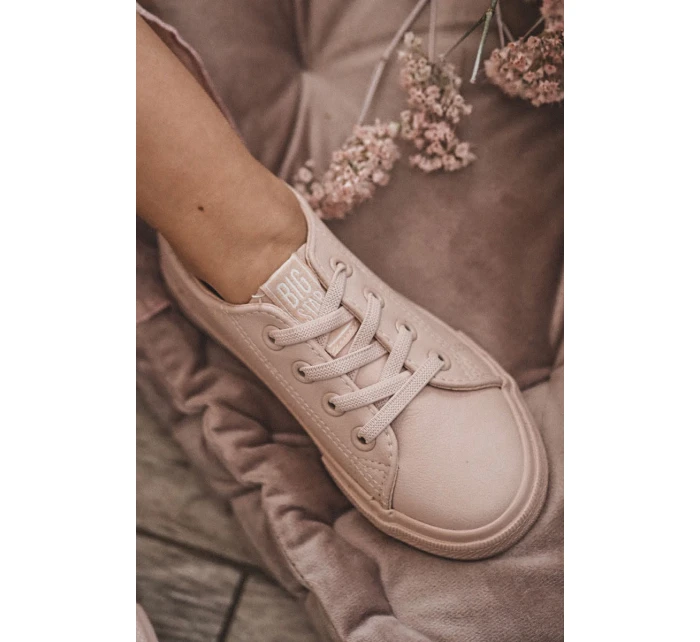 Kožené tenisky Big Star model 21571708 Nude - Big Star Shoes Kožené tenisky Big Star model 21571708 Nude - Big Star Shoes